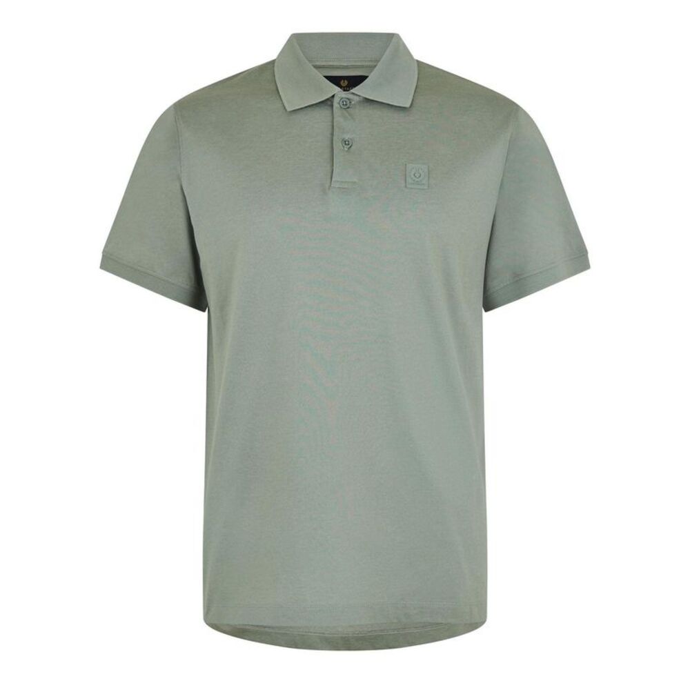 Belstaff Mens Steel Short-Sleeved Polo Shirt / Lichen